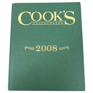 Cooks Illustrated 2008 Annual Cookbook Hardcover Bound Volume Complete Year